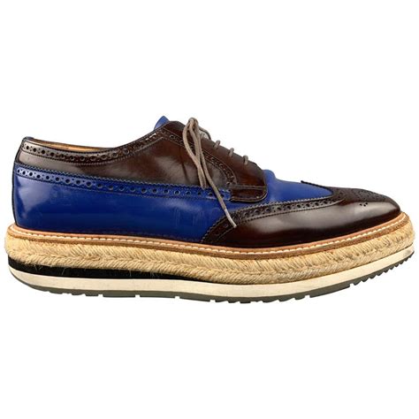 prada brogue platform oxford|Prada platform brogues.